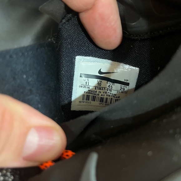 Nike KD 9 Elite Dark Grey Hyper Orange size 11 - Picture 6 of 10